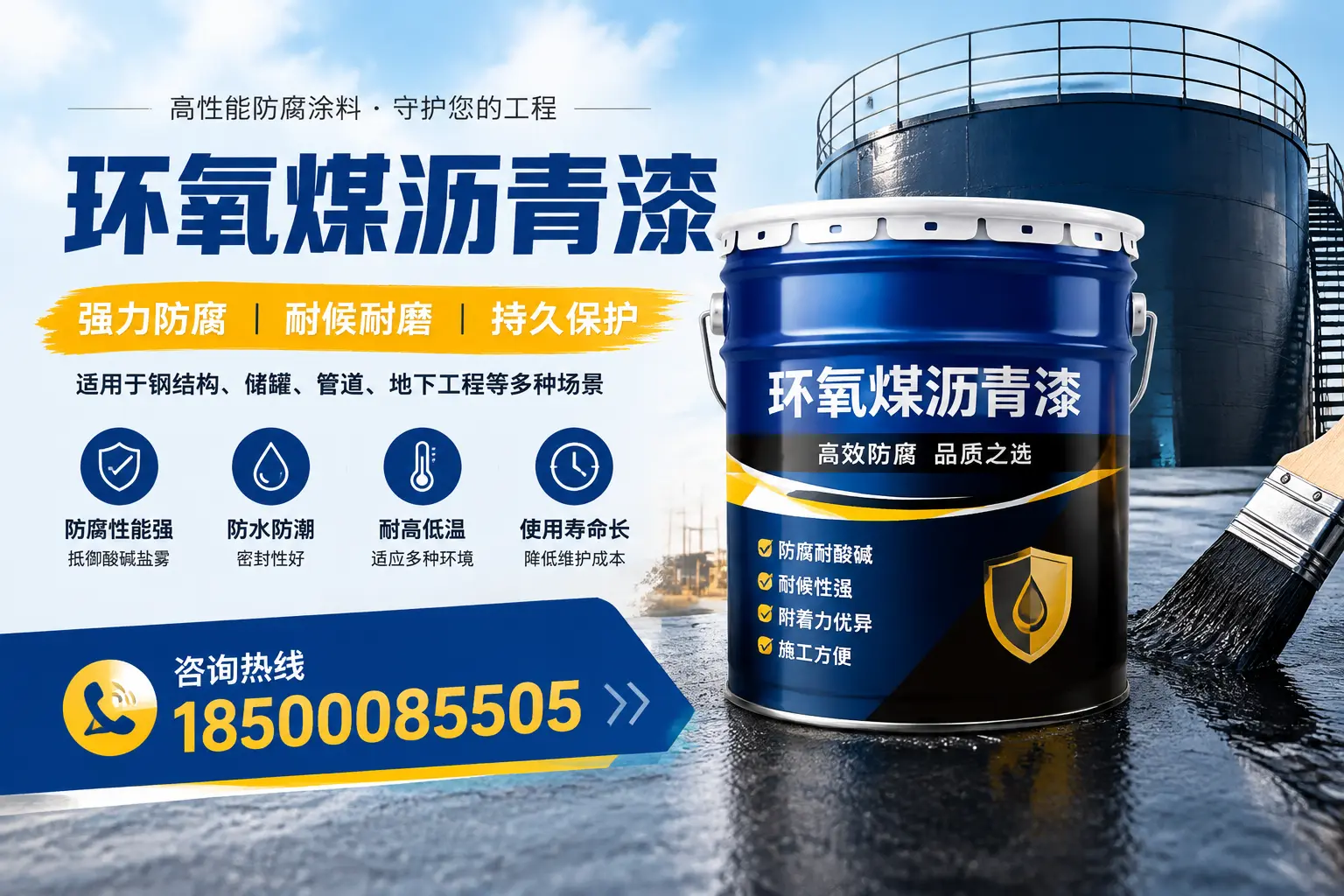 环氧煤沥青漆在工业中的应用，延边企业的选择